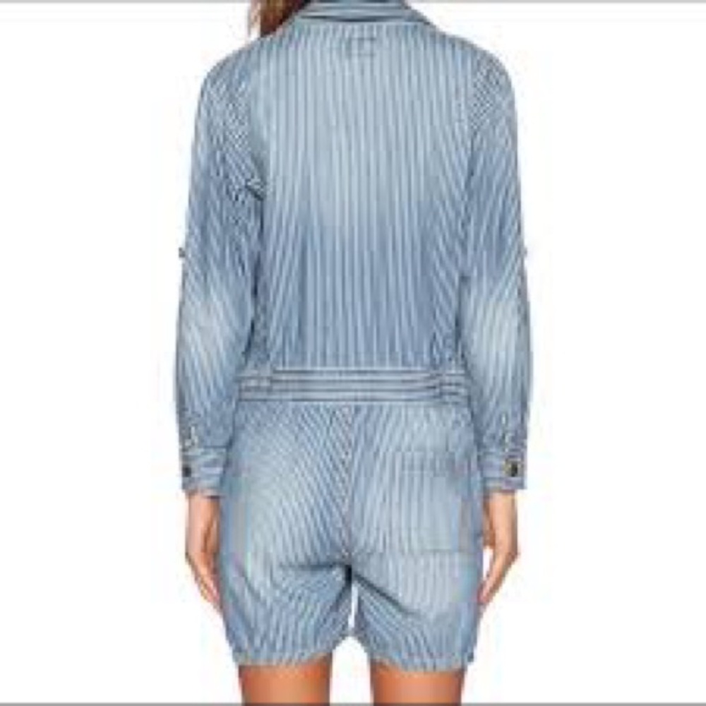 Current/Elliott Denim Button-Up Romper - image 2